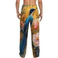 thumbnail image 6 of Cauagu Bluebird Blossom Elegance Mens Pajama Pants Sleep & Lounge Pants,PJ Bottoms with Pockets-Large, 6 of 7