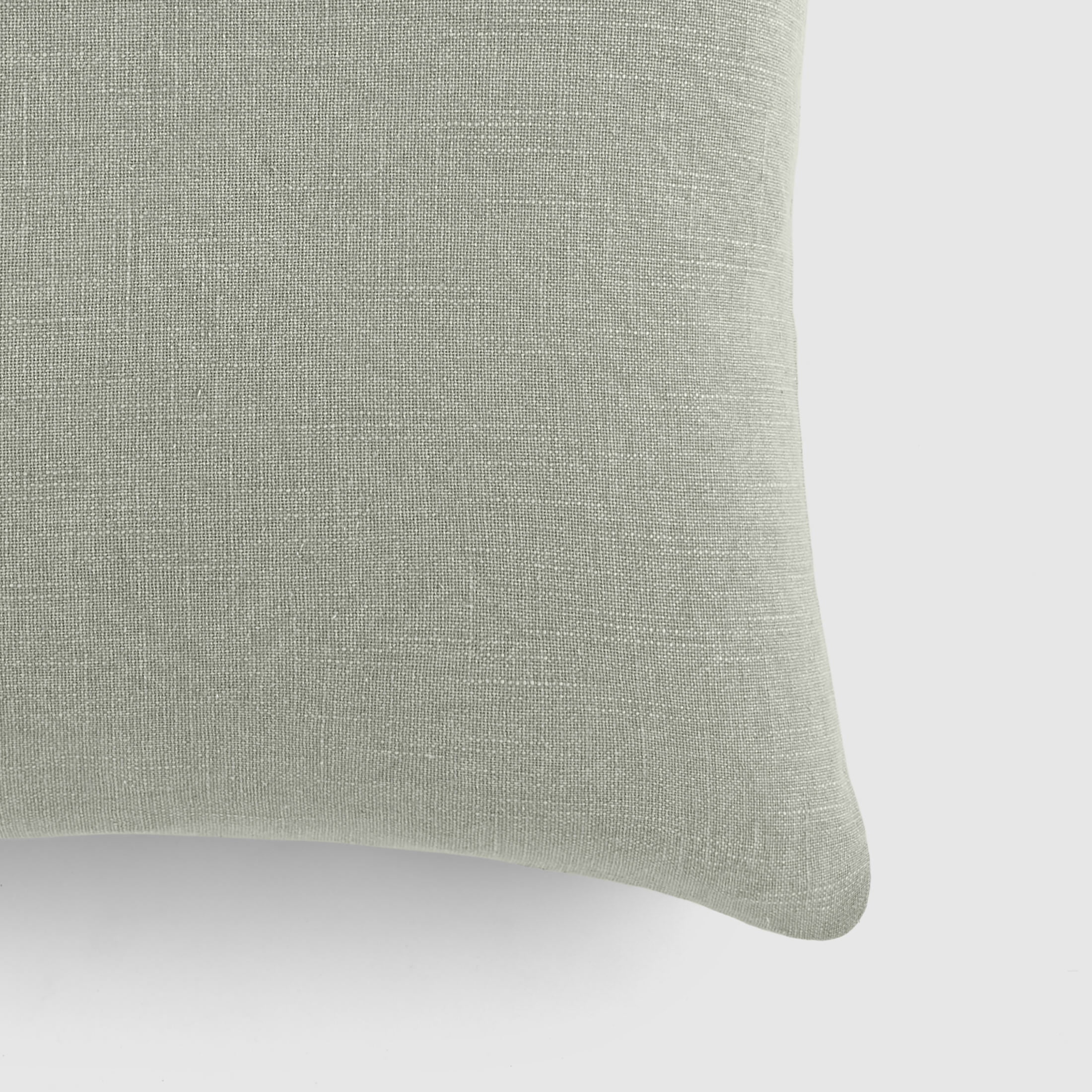 Stone Washed Throw Pillows in Distressed Cotton Solid Light Gray by Comfort Canopy