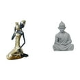 thumbnail image 1 of Estatua De Buda Mono Tribal Africana, Hecha A Mano, De Resina, Coleccionable, Multiusos, Para Estudio, Hotel, Patio, Decoración., 1 of 8