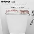 thumbnail image 5 of ZIATUBLE Cherry Blossom Toilet Tank Cover Lid Wooden Toilet Top Cover Tank Lid Set of 2 Washable Toilet Tank Lid Covers for Bathroom Dustproof Toilet Protective Cover Fits Most Toilet Tanks, 5 of 5