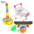 thumbnail image 2 of SPRING PARK 5/6/7Pcs Parrot Bird Toy Combination Set Ring Skateboard Cart Ball Foraging Training Puzzle Tool, 2 of 7