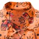 thumbnail image 4 of Camisa de lino de algodón de moda casual para hombres Top de cuello en V étnico con estampado de manga larga Pompotops  oipoqjl53161, 4 of 9