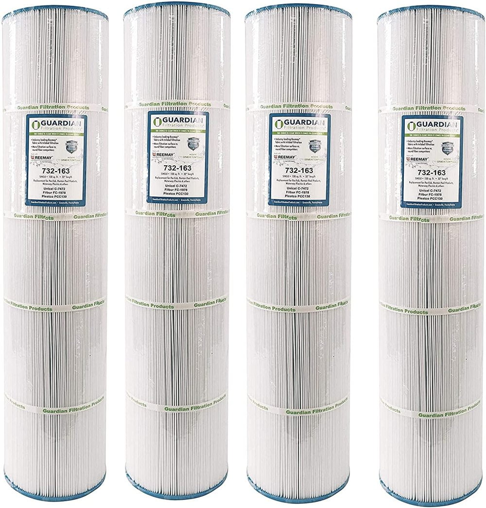 4 Pack Guardian Pool Spa Filters Replaces Unicel C-7472 Pleatco PCC130 FC-1978 Pentair Pac Fab 817-0143 