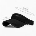 thumbnail image 3 of TFEOQRY Unisex Sun Visor Hat Wide Brim Lightweight Breathable UV Protection Adjustable Empty Top Baseball Mesh Cap, 3 of 6