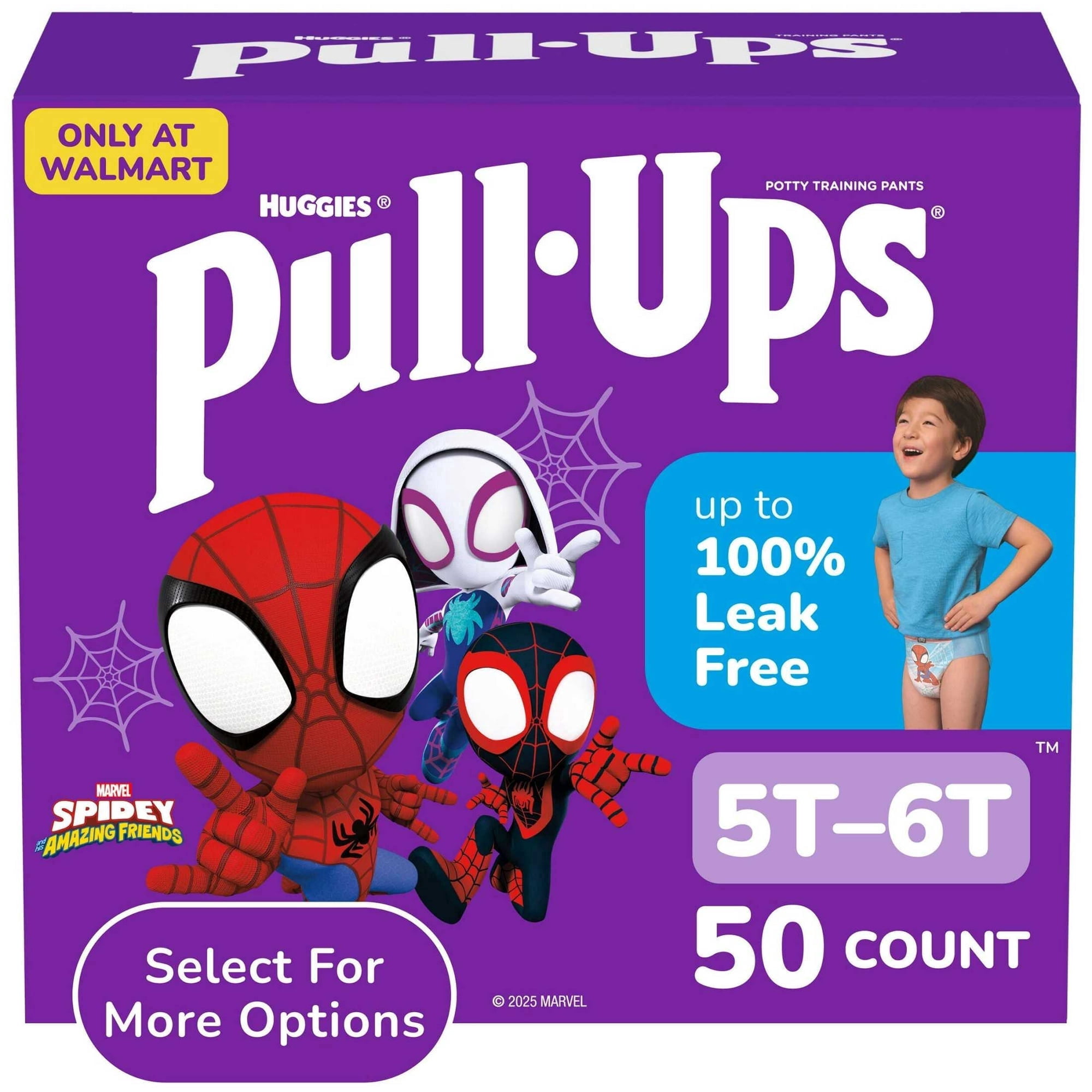 Pull-Ups Boys' Potty Training Pants, 5T-6T (46+ lbs), 50 Count
