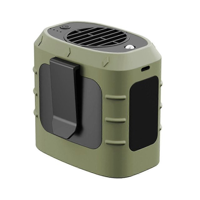 Ventilador portátil de 8000 mAh con aire acondicionado USB, recargable, mini ventilador portátil con clip para la cintura, ideal para deportes al aire libre.