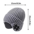 thumbnail image 2 of Steadline Windproof Fleece-Lined Knit Hat with Ear Protection - Thermal Winter Beanie for Outdoor Activities - Soft Comfortable Unisex Design, 2 of 5