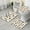 White Highland Cow, variant on Blue Highland Cow Flower Butterfly Pattern Bathroom Rugs Sets 3 Piece,Toilet Cover Set,Absorbent Non Slip Bathroom Mats Sets with U-Shaped Contour Rug Toilet Rug Set