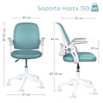 thumbnail image 2 of MAGMALIFE Silla de Oficina Natti Ergonómica con Respaldo de Malla Transpirable, Altura e Inclinación Ajustables, Reposabrazos Abatibles 90°, Ruedas 360° Silenciosas y Base Reforzada, Soporta 150 kg, 2 of 8
