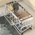 thumbnail image 6 of Tgbvmt Kitchen Household Draining Rack, Multi-Layer Stainless Steel Sink Organizer for Sponges, Soap, and Towels, Automatic Drainage System, Space-Saving Design for Tidy Kitchen Storage, 6 of 9