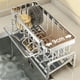thumbnail image 5 of Escurridor multifuncional de acero inoxidable de pared con almacenamiento multicapa para utensilios de cocina y trapos, organizador compacto para cocinas pequeñas Aestivo | Plateado | AESTIVO, 5 of 7