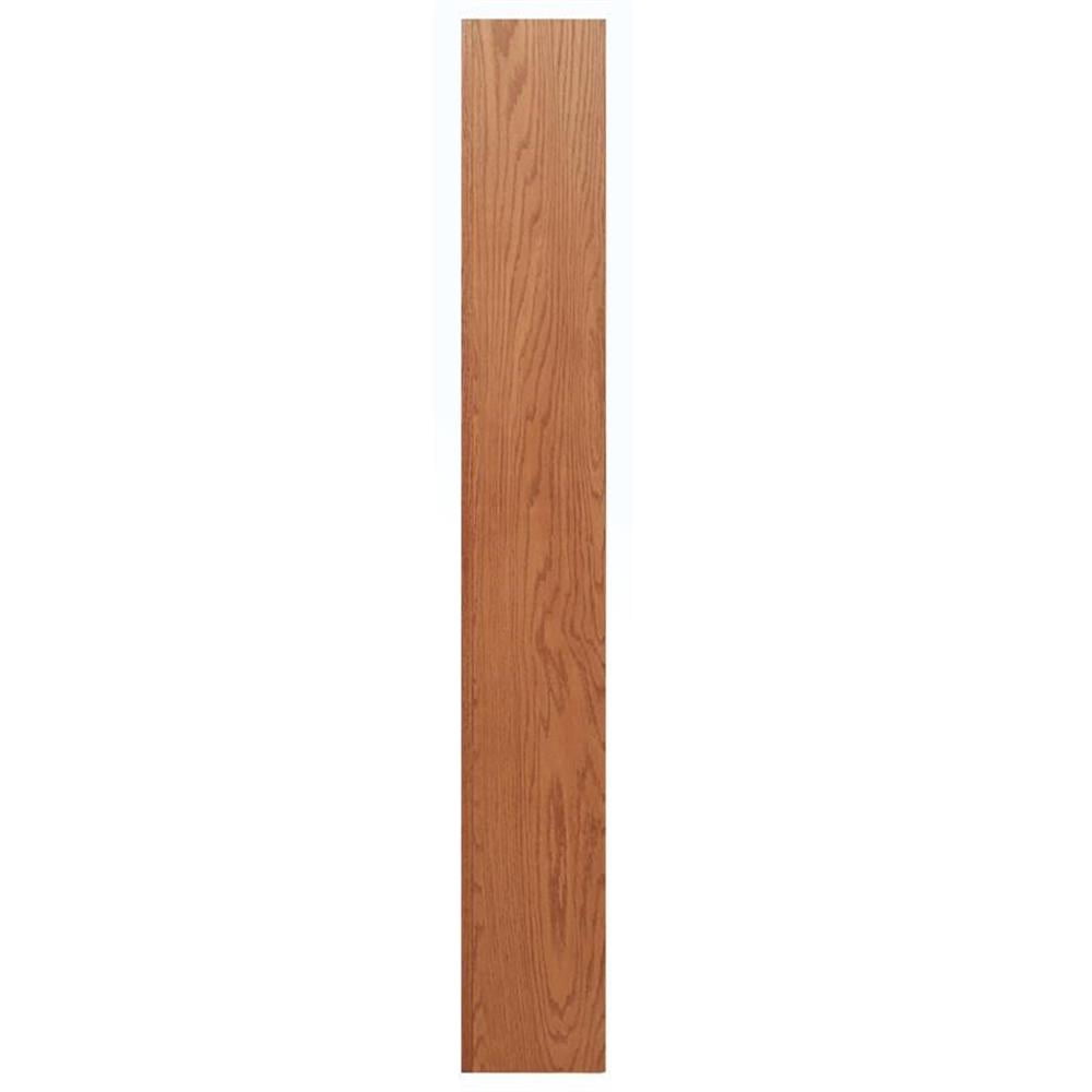 Bowery Hill Traditional 84" Tall 6-Shelf Wood Bookcase in Dry Oak