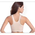 thumbnail image 4 of Sujetador deportivo con cremallera frontal para mujer, sujetador inalámbrico, sujetadores deportivos para yoga activos, 4 of 5