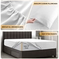 thumbnail image 6 of Lux Decor Collection King 6 Piece Sheets Set - Microfiber 16 Inch Deep Pocket Bed Sheets - White, 6 of 11