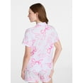 thumbnail image 5 of Joyspun Women’s Dreamy Soft Collection Bridal Knit Top and Shorts Pajama Set, 2-Piece, Sizes XS-3X, 5 of 5