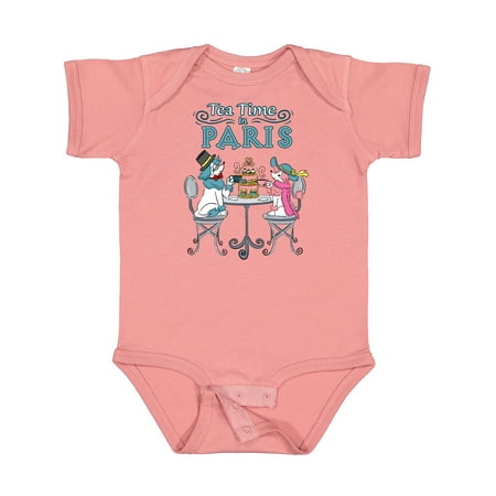 

Inktastic Tea Time in Paris-Colorful French Poodles Gift Baby Boy or Baby Girl Bodysuit
