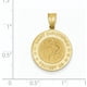 14K Pendentif Médaille Saint Christopher en Or Jaune – image 2 sur 2