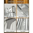 thumbnail image 6 of Aivtalk Women's Faux Leather Pleated Mini Skirt Built in Panties Split Side Y2K A Line Micro Skirts Low Rise Metallic Shiny Outfits Rave Party Clubwear Silver S, 6 of 7