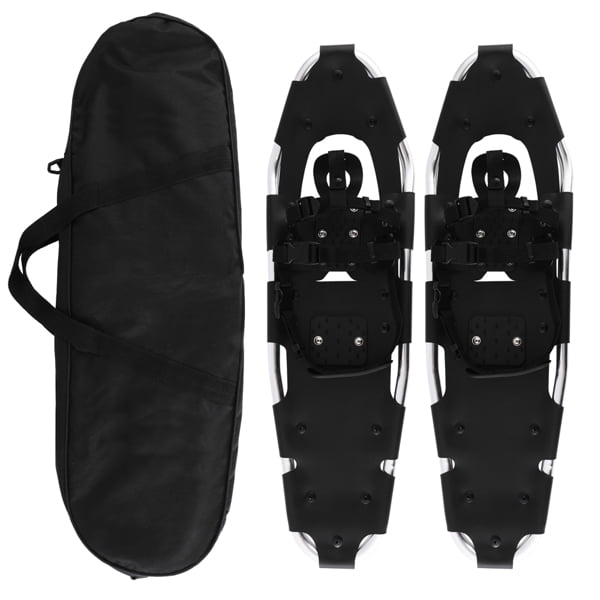 3-in-1 Xtreme Lightweight Terrain Snowshoes for Men Women Youth Kids 14/21/ 25/27/ 30 Light Weight Aluminum Alloy Terrain Snow Shoes with Trekking Poles and Carrying Tote Bag 