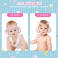 thumbnail image 4 of PERRYHOME 2-in-1 Baby Earmuffs Noise Cancel Hearing Protection Headphone，Adjustable Baby Headphones with Stretchy Band, Baby Airplane Ear Protection /Outdoor (Pink), 4 of 9