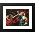 thumbnail image 2 of Luca Ferrari 18x15 Black Modern Framed Museum Art Print Titled - Venus Preventing Her Son Aeneas from Killing Helen of Troy (circa 1650), 2 of 5