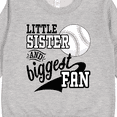 thumbnail image 3 of Inktastic Little Sister and Biggest Baseball Fan Toddler Sweatshirt, 3 of 4