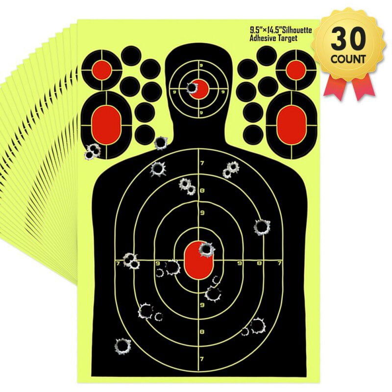 10-100PCS Adhesive Shooting Target 12" Splatter Glow Shot Gun Rifle Paper Target 