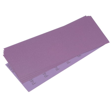 

5 Pack Purple Sanding Sheets 400 Grit 9 x 3.7 Aluminum Oxide Sandpapers Wet Dry Polish