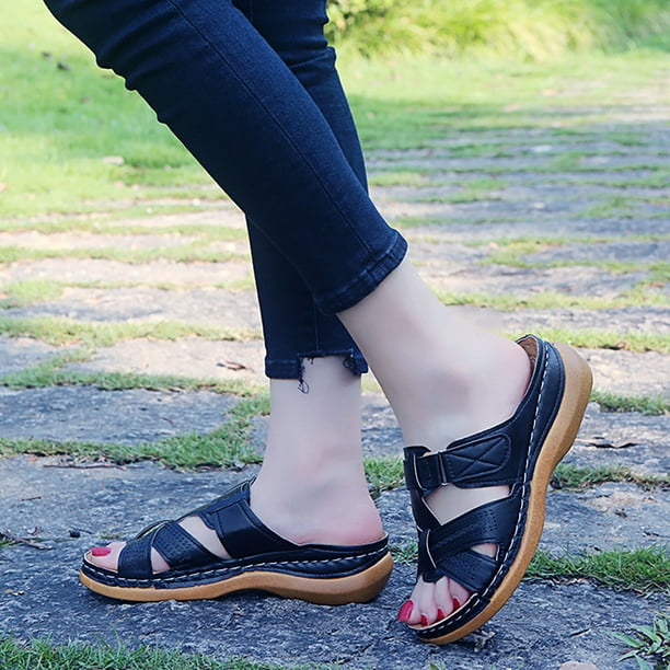 Dvkptbk Sandales pour Femmes Confortables pour les Femmes avec