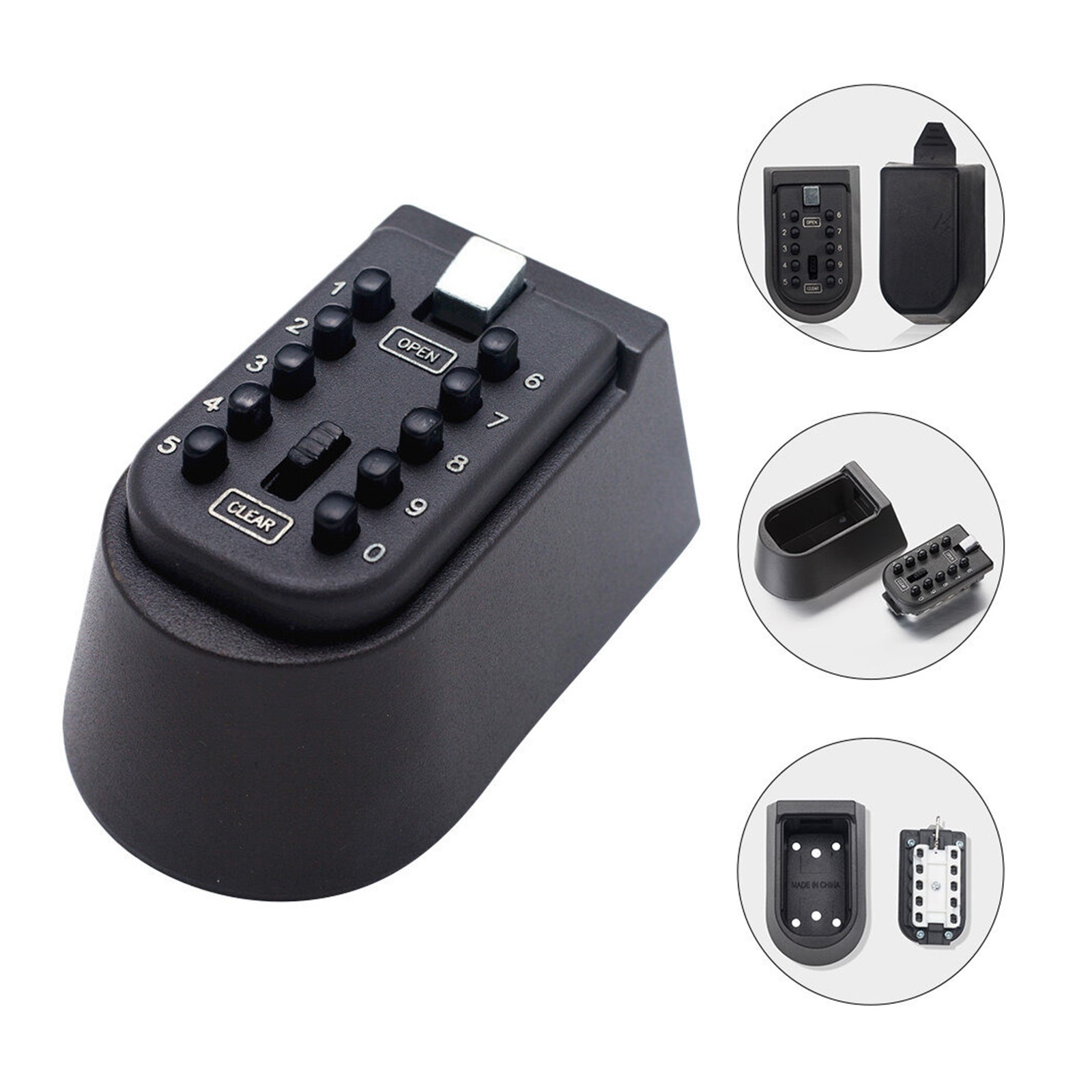 Key Lock Box , Office Outdoor Wall Mounted Safe Storage Portable Home Security Wall-mounted ,Built to Last