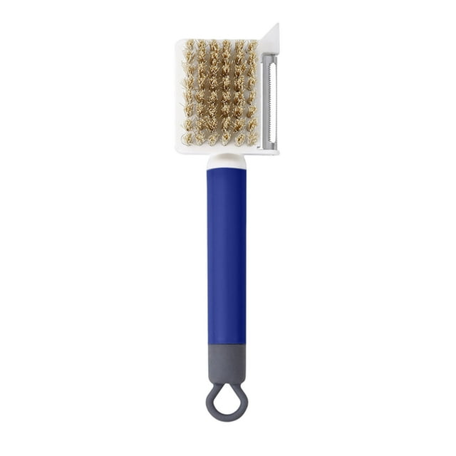 Ramiter Brosse de Nettoyage Multifonctionnelle Brosse pour Fruits et Légumes Brosse de Cuisine Domestique Pomme de Terre Concombre Acier Inoxydable Creuser Trou Éplucher Rabot Brosse Brosses Métalliques pour