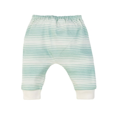 

Under the Nile Organic Cotton Baby Harem Pant - Sea Breeze Ombre Stripe - Size 6 To 9 Months