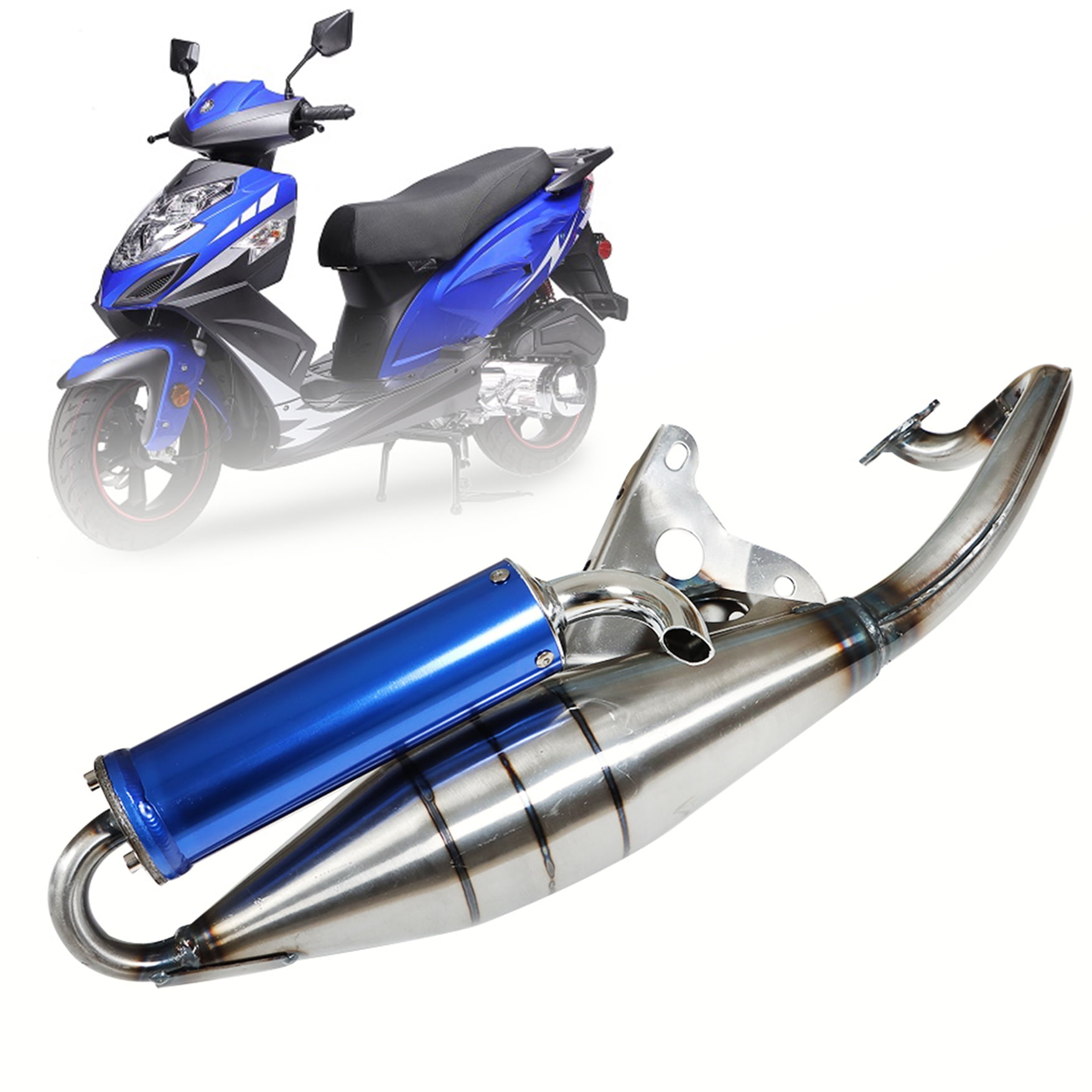 Escapamento Jog 50 cc modelo para motor original - RR Tuned Exhaust