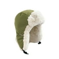 thumbnail image 4 of Fenny Beanie for Women Cold Weather Faux Fur Fuzzy Earmuffs Slouchy Women's Hats & Caps Green, 4 of 4