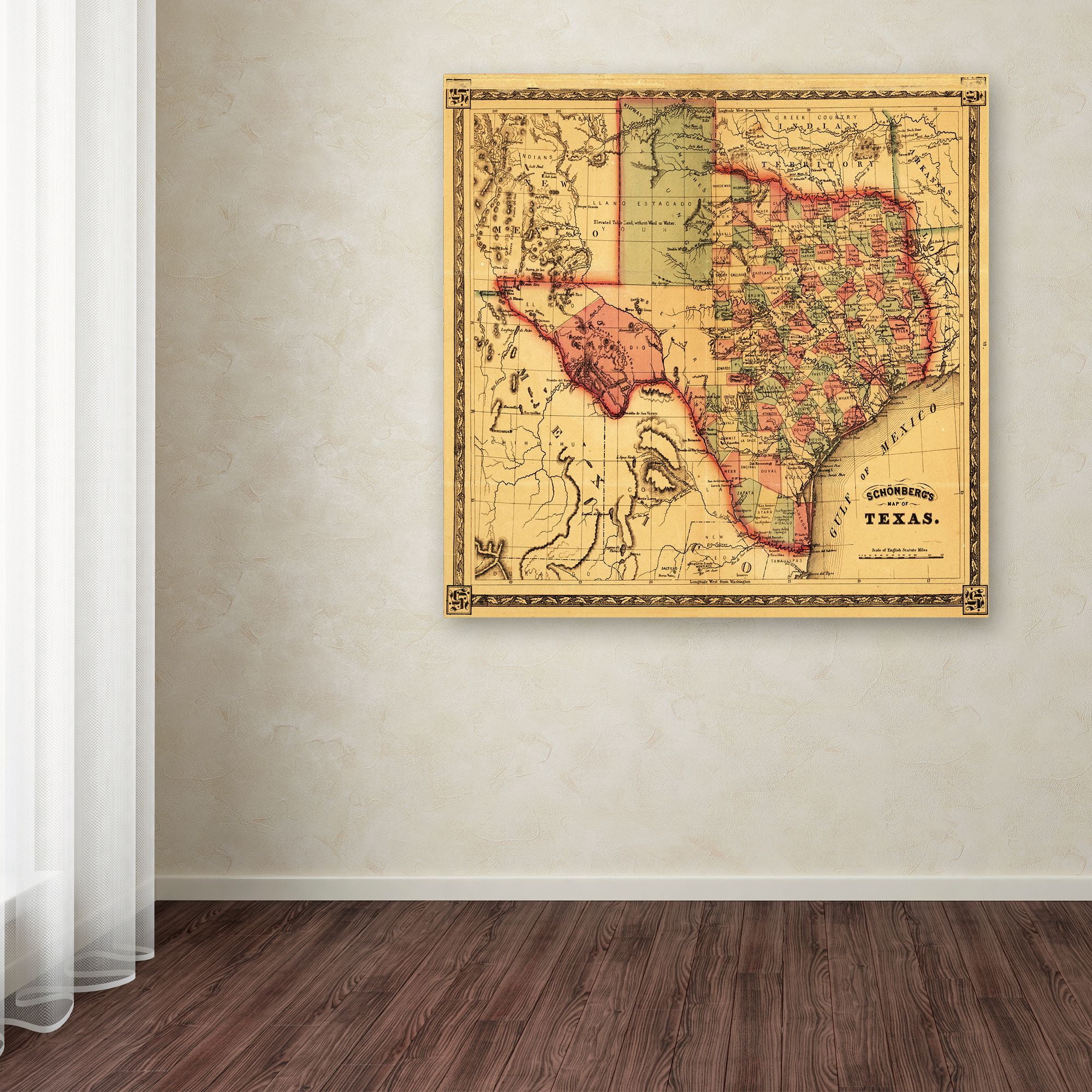 Trademark Fine Art 'Map 26' Canvas Art by Lantern Press