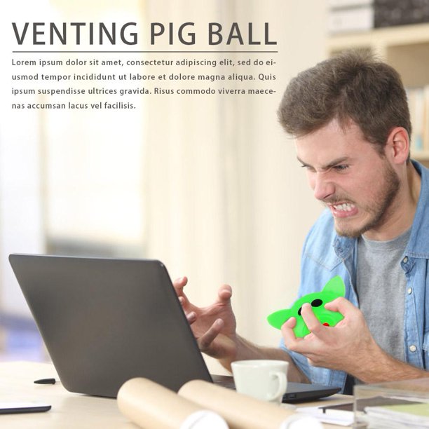 Bola De Ventilación Lindo cerdo en forma de mano Squeeze Ball rebote lento Squeeze Vent Ball para niños adultos Sywqhk libre de BPA