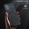 thumbnail image 4 of Allytechgroup Galaxy A14 5G Case, Magsafe Compatible Shockproof Vintage PU Leather Mangetic Back Cover Anti-Scratch Phone Case for Samsung Galaxy A14 5G, Black, 4 of 10