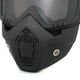 thumbnail image 2 of Casco de gafas de motocicleta con protector facial, gafas de protección ocular a prueba de viento para conducción al aire libre, lente gris VoborMX herramienta, 2 of 5