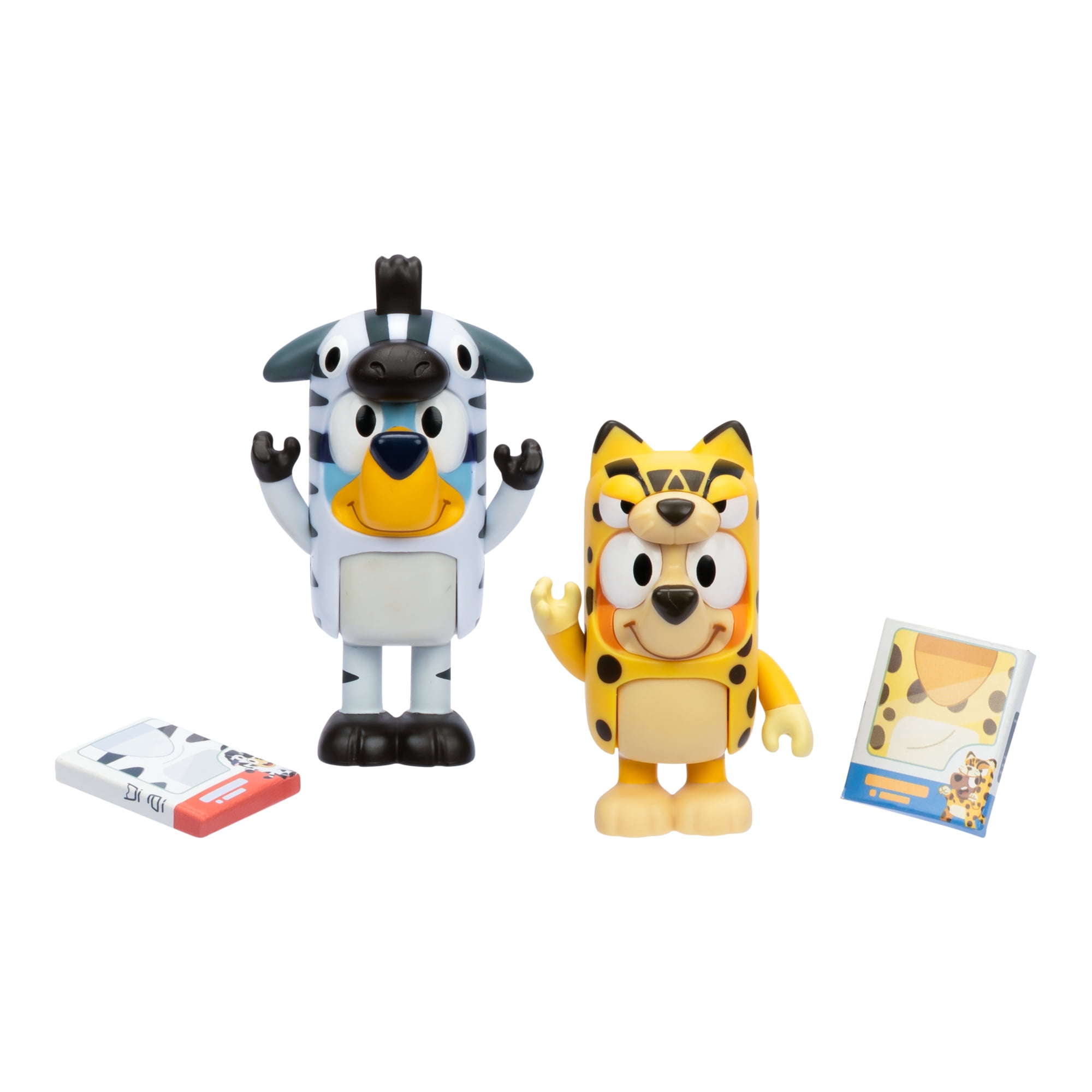 Bluey Figure Animal Costumes 2-Pack, 2.5 inch Bluey and Bingo Figures, Toys for Kids 3-6 Years