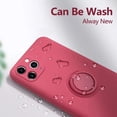 thumbnail image 5 of Liquid Silicone Finger Ring Magnetic Holder Bracket For iPhone 15 14 13 12 11 Pro Mini XR X XS Max 7 8 Plus Phone Case, 5 of 5