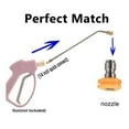 thumbnail image 3 of Pressure Washer Gutter Cleaner Attachment Angled Extension Wand for Gutter Cleaning 5 Nozzle Tips  1/4 Inch Quick Connect, 3 of 6