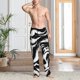 thumbnail image 2 of Fotbe Leopard And Zebra 2 Pantalones de Pijama para Hombre, Pantalones de Dormir, Pantalones de Casa con Cintura Ajustable y Bolsillos-X-Large, 2 of 6