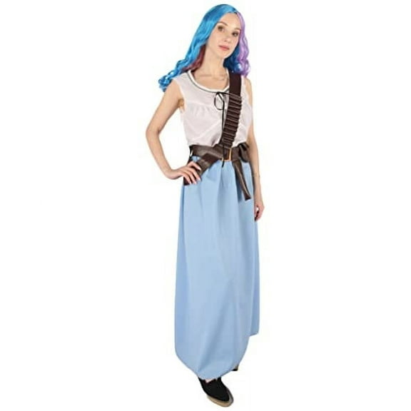 HPO Adult Women's TV Host Halloween Costume with Non-Flammable Synthetic Fabric for Women's Size S