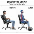 thumbnail image 3 of Ergonomic Foot  for Under Desk - Rocking Foot Stool with Massage Roller - Leg Support for Office Work, 3 of 6