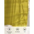 thumbnail image 6 of Sheer Curtains 45 Inch Length 2 Panels Set for Kitchen, Ombre Yellow Waves Semi Sheer Curtains for Windows, Abstract Art Gradient Modern Voile Window Treatments Rod Pocket Curtain, 6 of 7