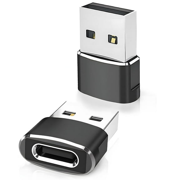 USB to USB C Adapter 2 Pack,Type C Female to A Male Charger Converter for Apple Watch Ultra 8 7, 15 14 13 12 Pro Max Plus,Airpods, 9 10 Air 5 Mini 6,Car,Samsung Galaxy S23 S24