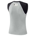 thumbnail image 4 of Women's WEAR by Erin Andrews  Heather Gray San Francisco Giants Cropped Raglan Tank Top, 4 of 4