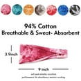 thumbnail image 7 of POINTERTECK Yoga Headbands 7pcs Tie Dye Headbands Stretchy Cotton Headbands Elastic Non Slip Sports Hairbands for Women Girls Adults, 7 of 7