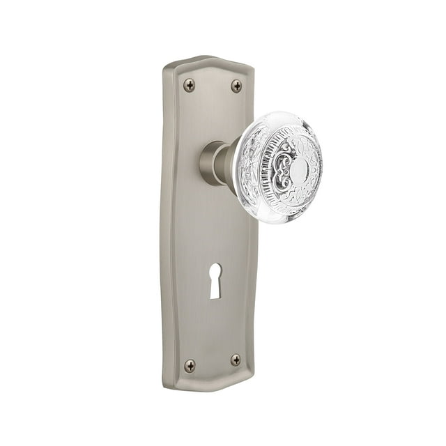 Nostalgic Warehouse 750983 Prairie Plate, Surface Mounted, Satin Nickel