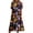 Gold, variant on Domzest Halloween Dress for Women Short Sleeve Crew Neck Midi Dress Halloween Pumpkin Spooky Print Cute Dresses with Pockets Beige XL